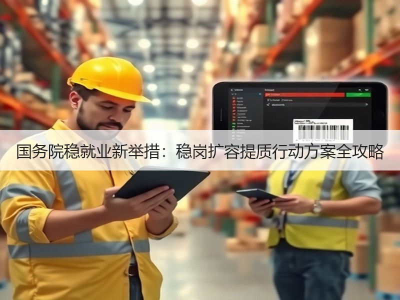 国务院稳就业新举措：稳岗扩容提质行动方案