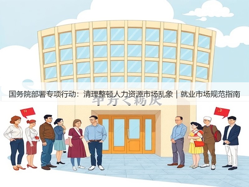 国务院部署专项行动：清理整顿人力资源市场