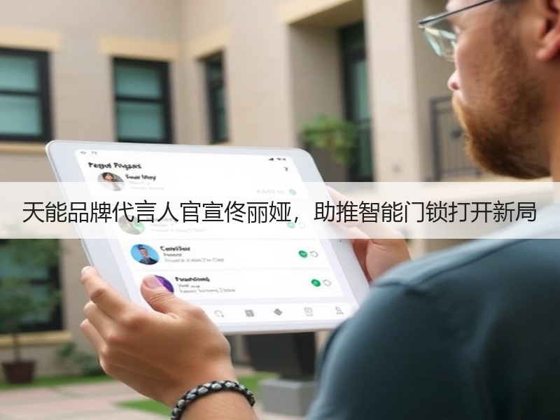 天能品牌代言人官宣佟丽娅，助推智能门锁打