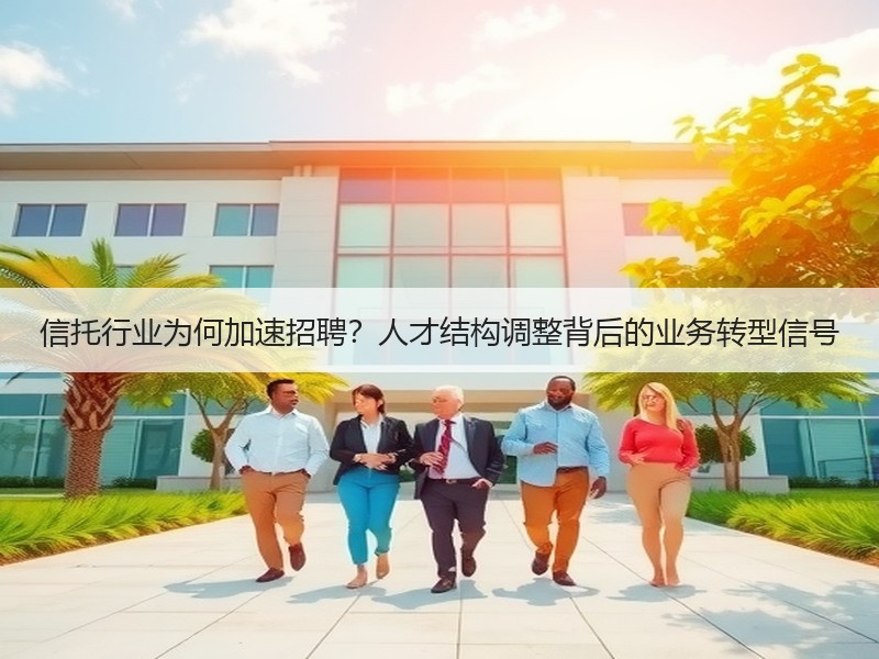 信托行业为何加速招聘？人才结构调整背后的