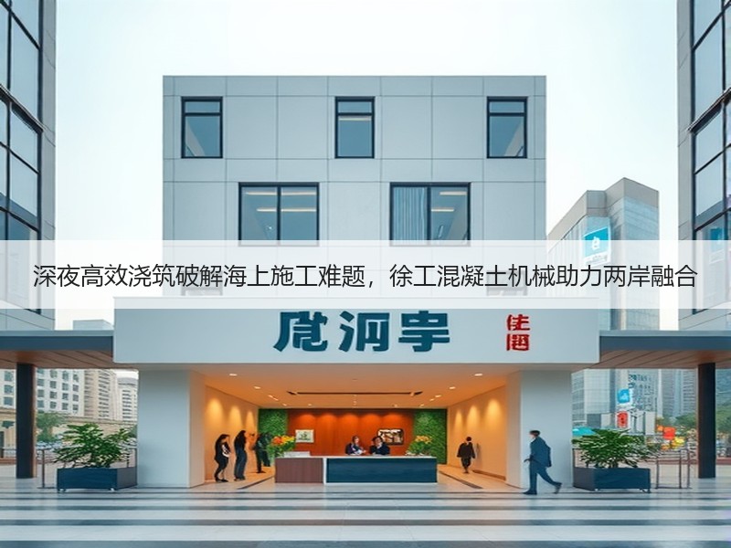 深夜高效浇筑破解海上施工难题，徐工混凝土