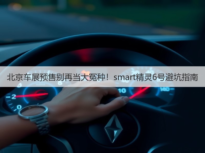北京车展预售别再当大冤种！smart精灵