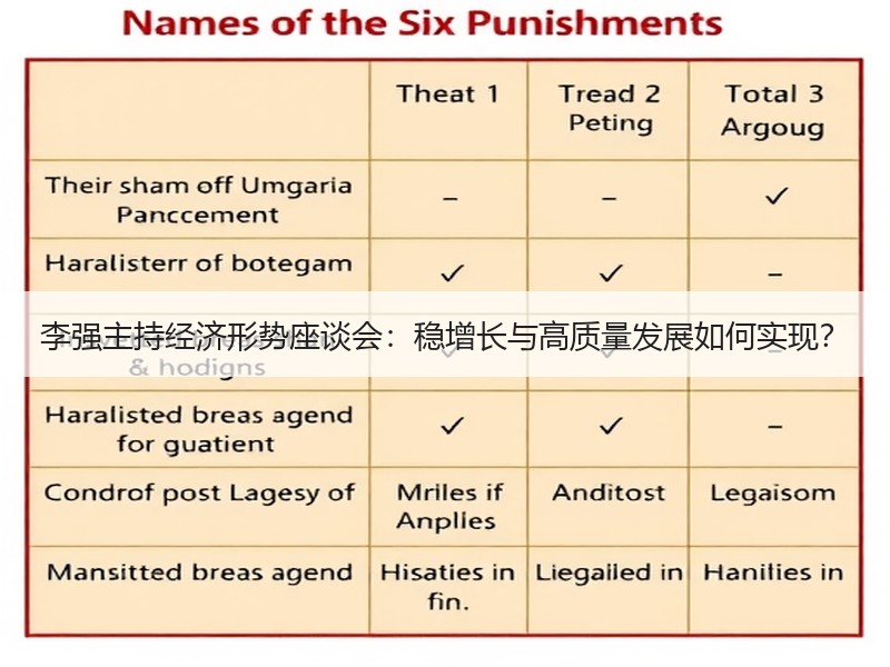 李强主持经济形势座谈会：稳增长与高质量发