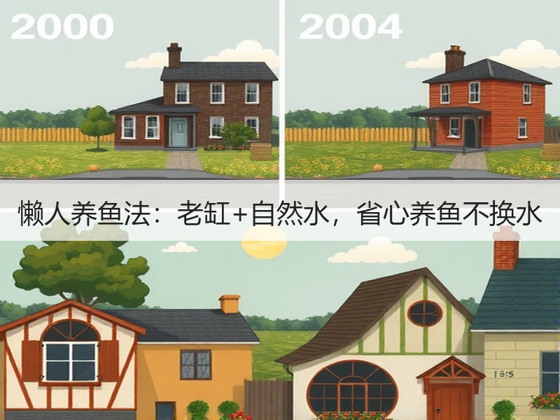 懒人养鱼法：老缸+自然水，省心养鱼不换水