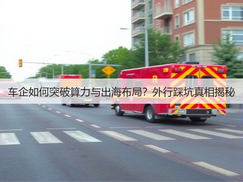 车企如何突破算力与出海布局？外行踩坑真相