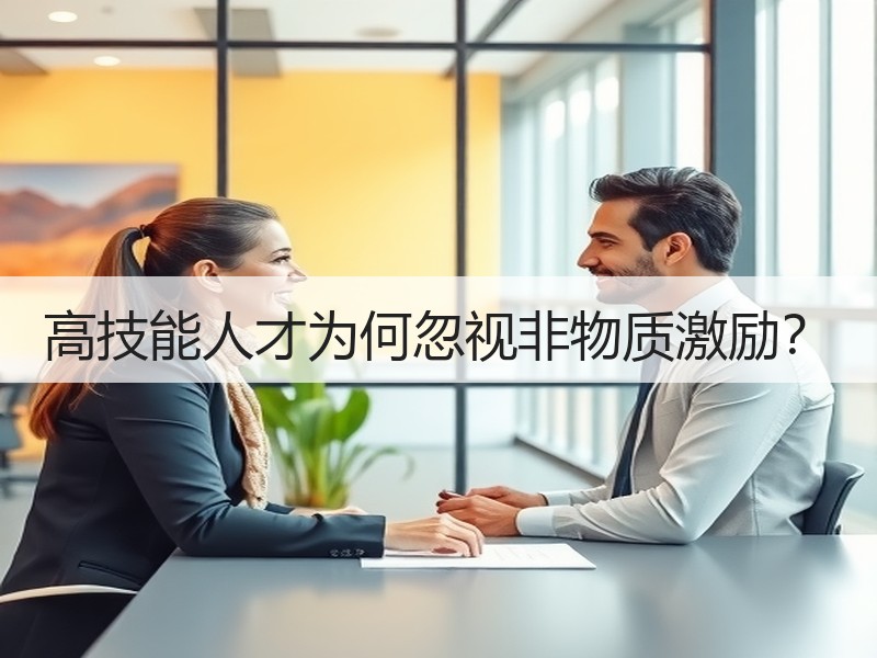 高技能人才为何忽视非物质激励？