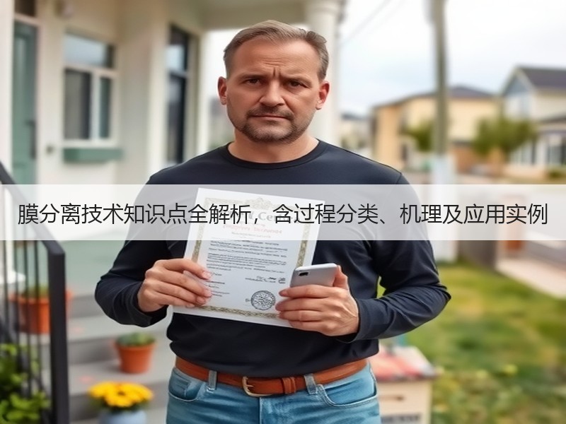膜分离技术知识点全解析，含过程分类、机理