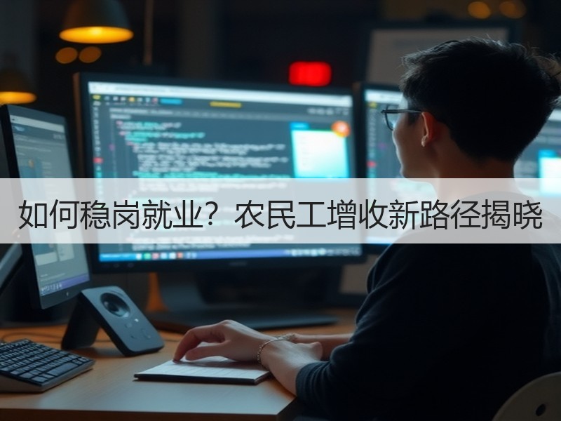 如何稳岗就业？农民工增收新路径揭晓