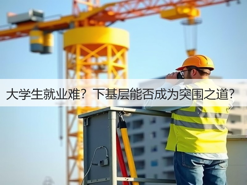 大学生就业难？下基层能否成为突围之道？