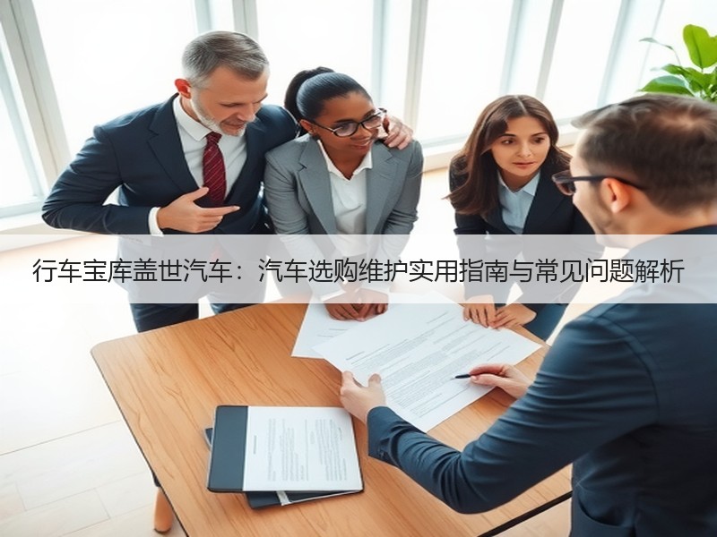 行车宝库盖世汽车：汽车选购维护实用指南与
