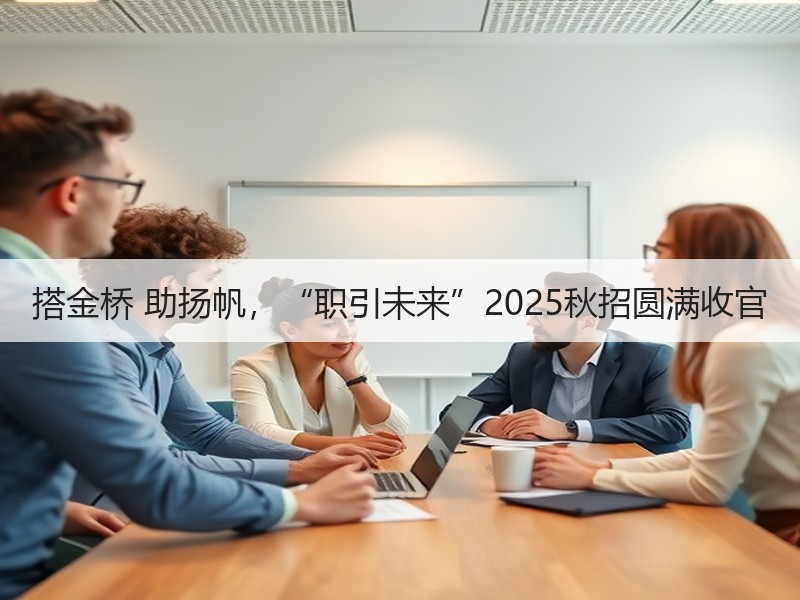 搭金桥 助扬帆，“职引未来”2025秋招
