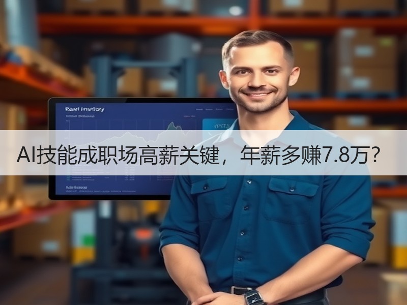AI技能成职场高薪关键，年薪多赚7.8万
