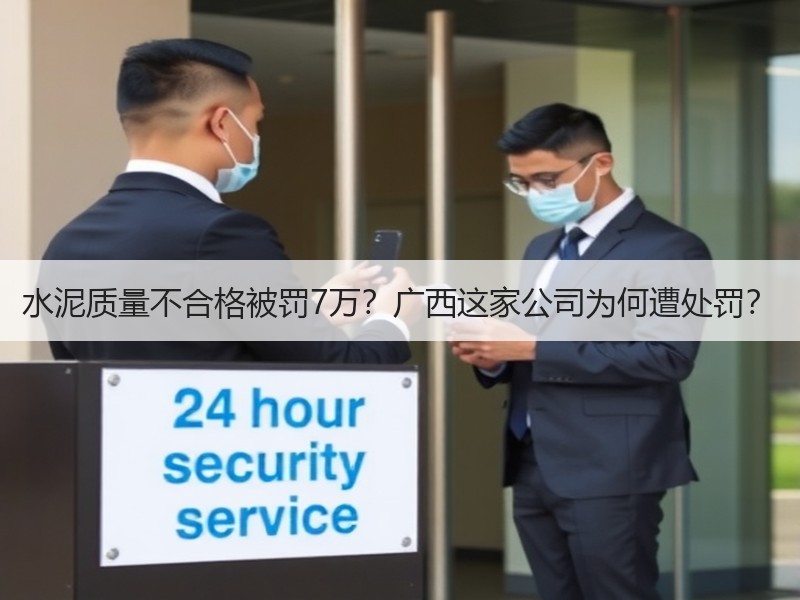 水泥质量不合格被罚7万？广西这家公司为何