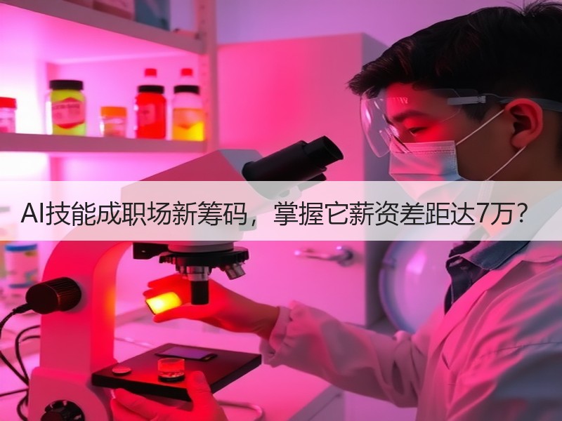 AI技能成职场新筹码，掌握它薪资差距达7