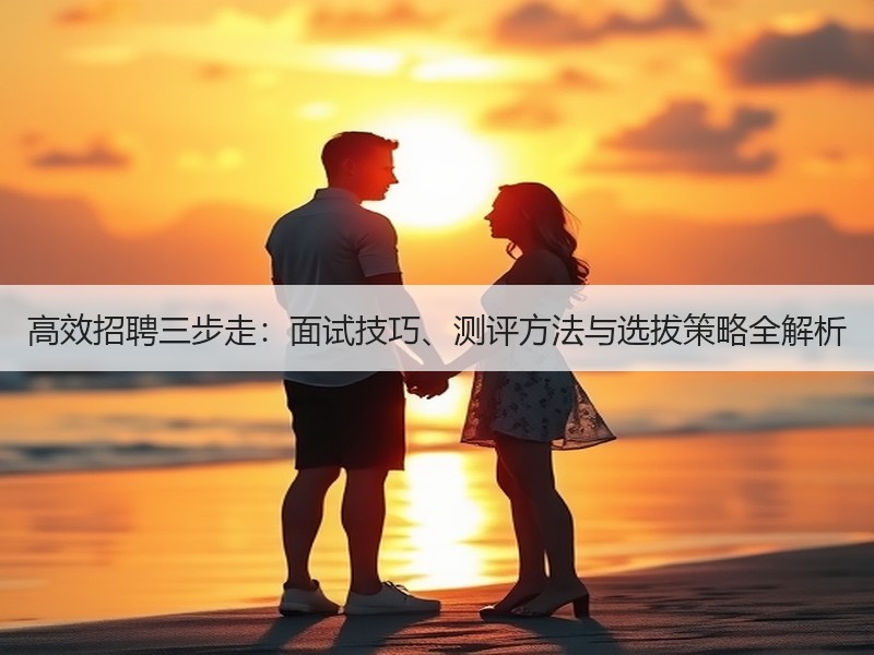 高效招聘三步走：面试技巧、测评方法与选拔