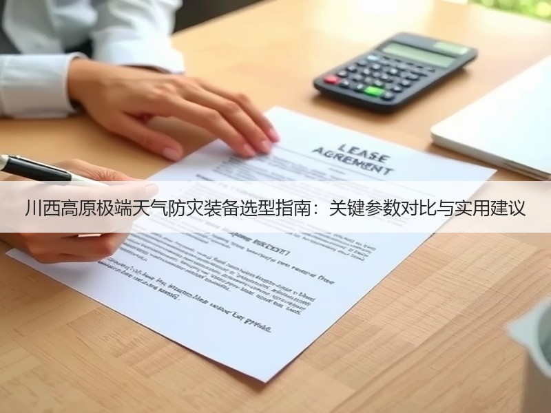 川西高原极端天气防灾装备选型指南：关键参