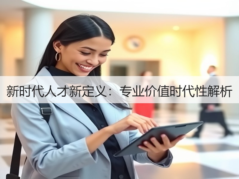 新时代人才新定义：专业价值时代性解析
