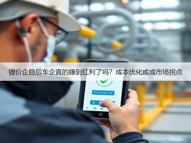 锂价企稳后车企真的赚到红利了吗？成本优化