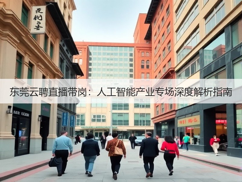 东莞云聘直播带岗：人工智能产业专场深度解