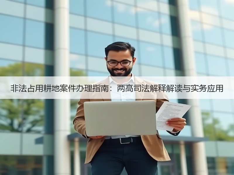 非法占用耕地案件办理指南：两高司法解释解