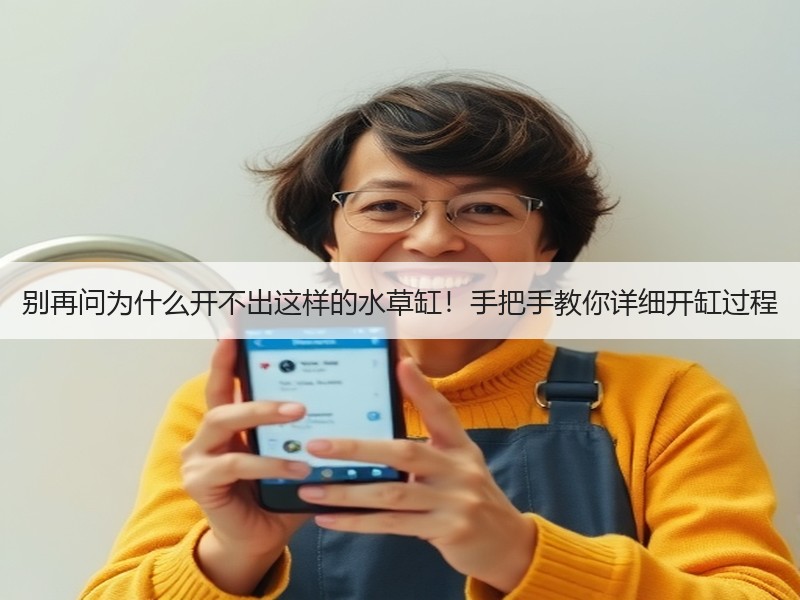 别再问为什么开不出这样的水草缸！手把手教