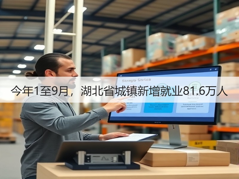今年1至9月，湖北省城镇新增就业81.6