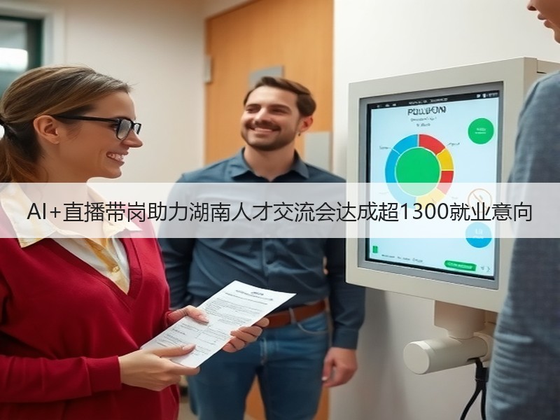 AI+直播带岗助力湖南人才交流会达成超1