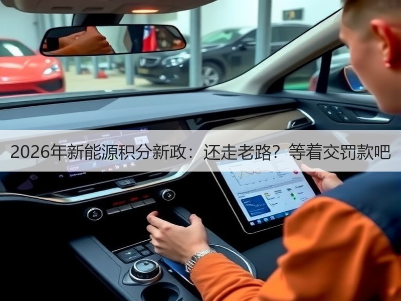 2026年新能源积分新政：还走老路？等着