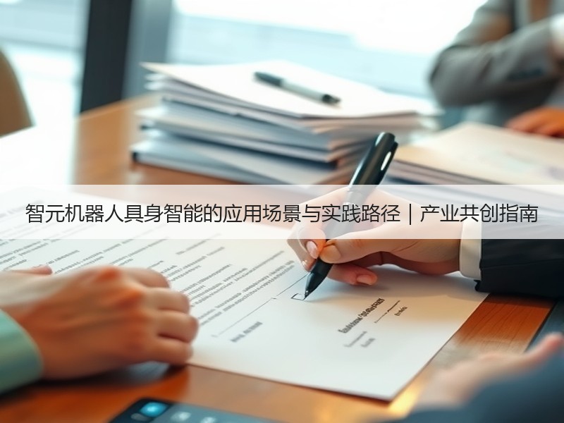 智元机器人具身智能的应用场景与实践路径｜