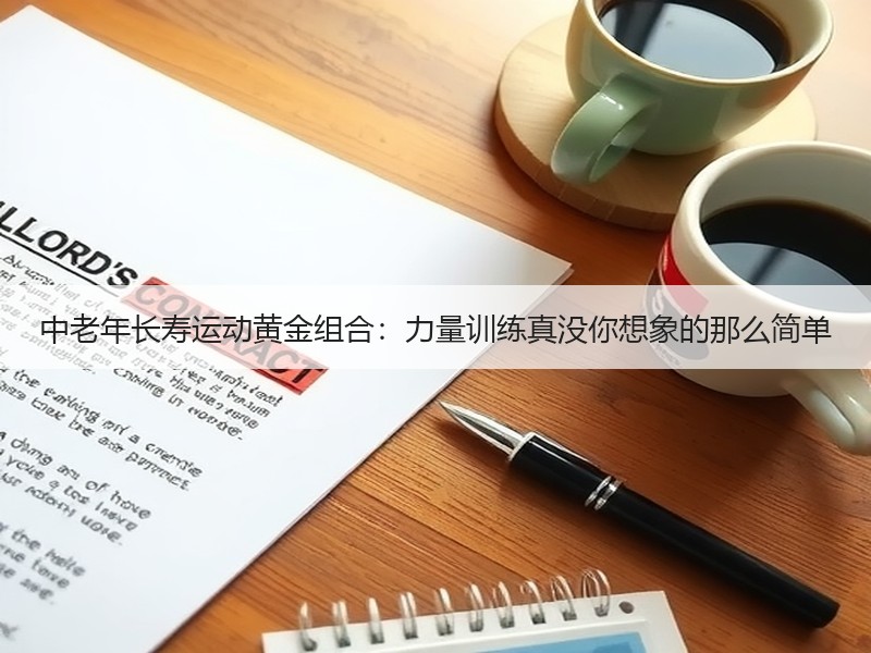 中老年长寿运动黄金组合：力量训练真没你想