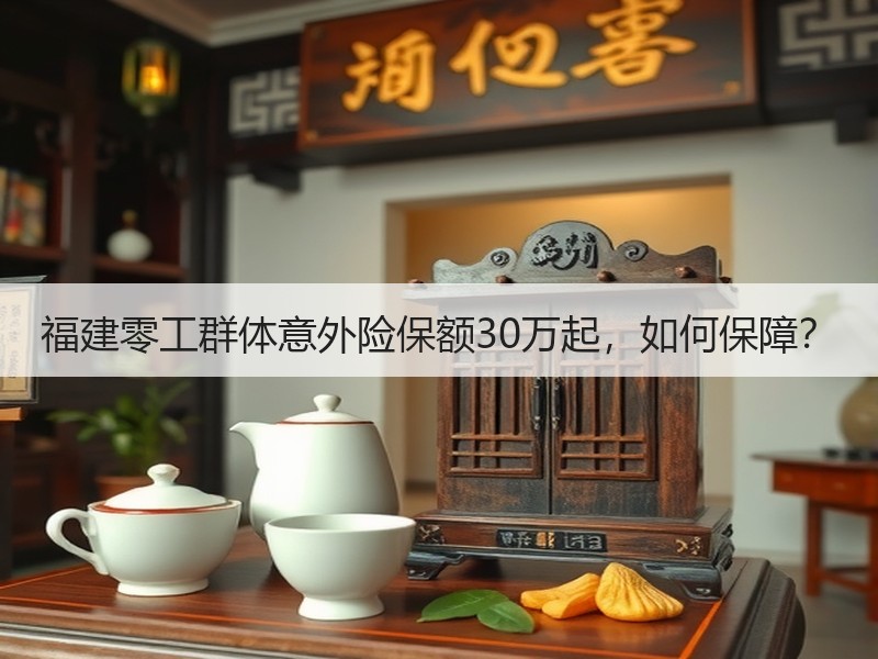 福建零工群体意外险保额30万起，如何保障