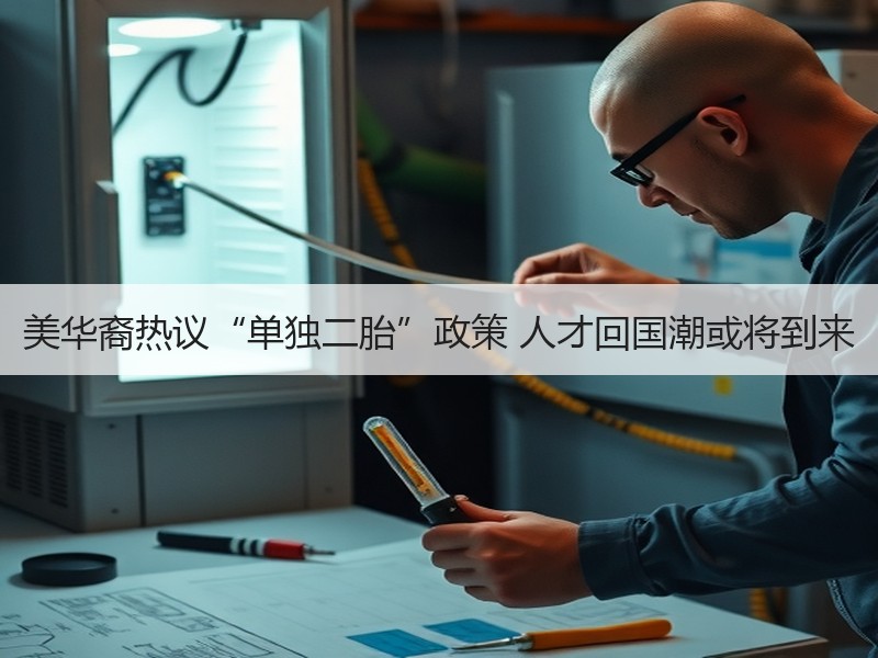 美华裔热议“单独二胎”政策 人才回国潮或