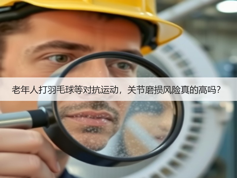 老年人打羽毛球等对抗运动，关节磨损风险真
