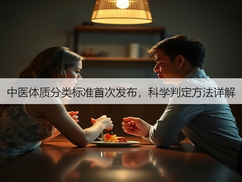 中医体质分类标准首次发布，科学判定方法详