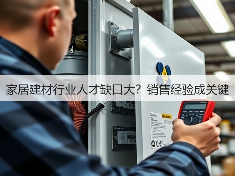 家居建材行业人才缺口大？销售经验成关键