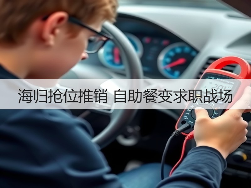 海归抢位推销 自助餐变求职战场