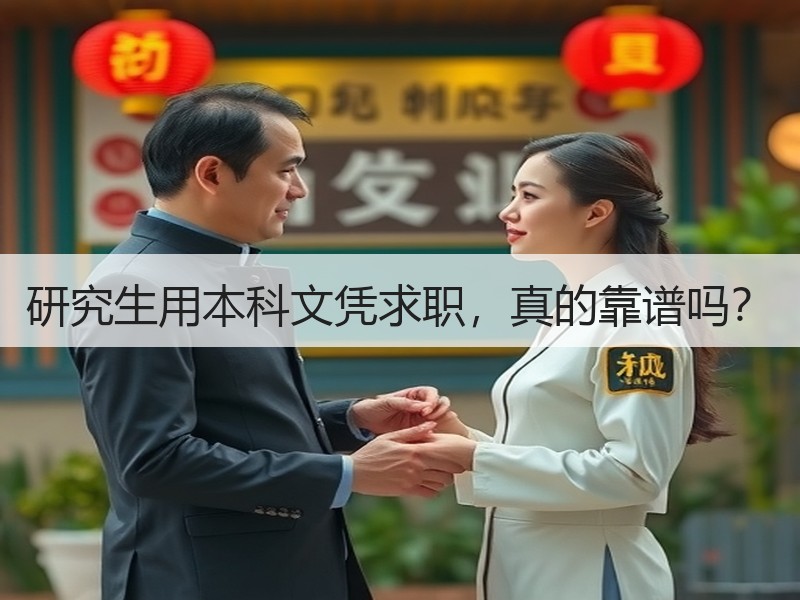 研究生用本科文凭求职，真的靠谱吗？