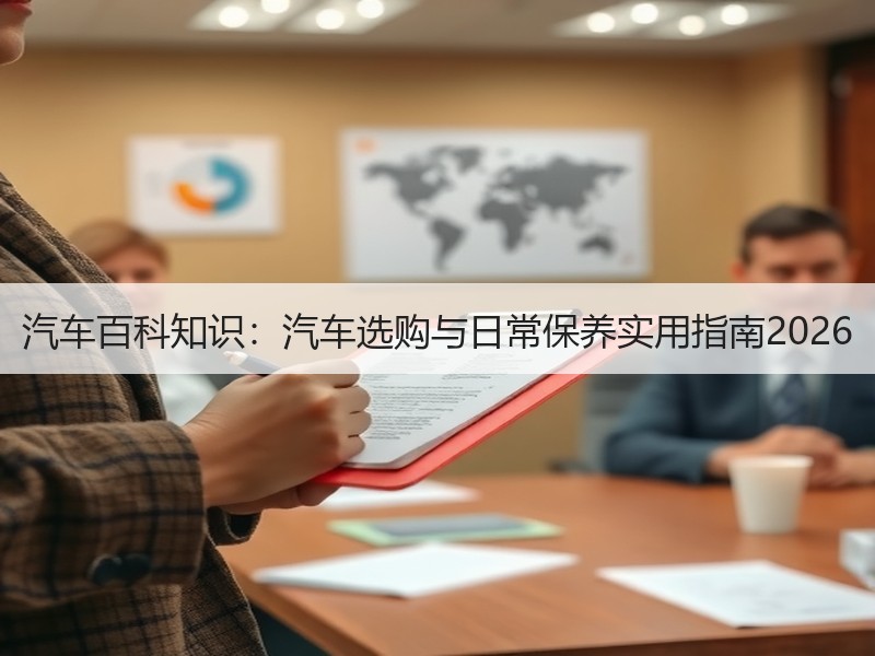 汽车百科知识：汽车选购与日常保养实用指南
