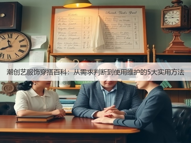 潮创艺服饰穿搭百科：从需求判断到使用维护