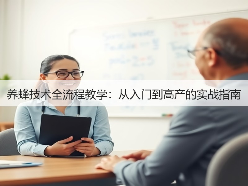 养蜂技术全流程教学：从入门到高产的实战指