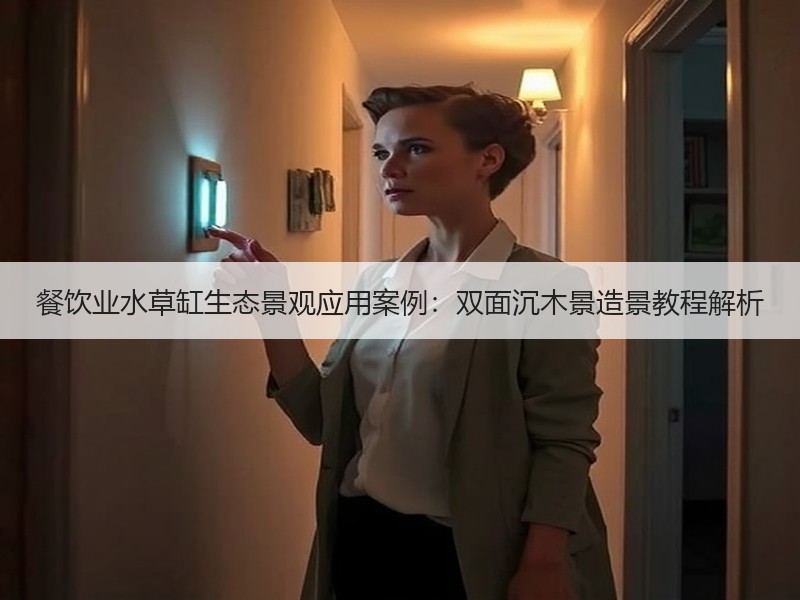 餐饮业水草缸生态景观应用案例：双面沉木景