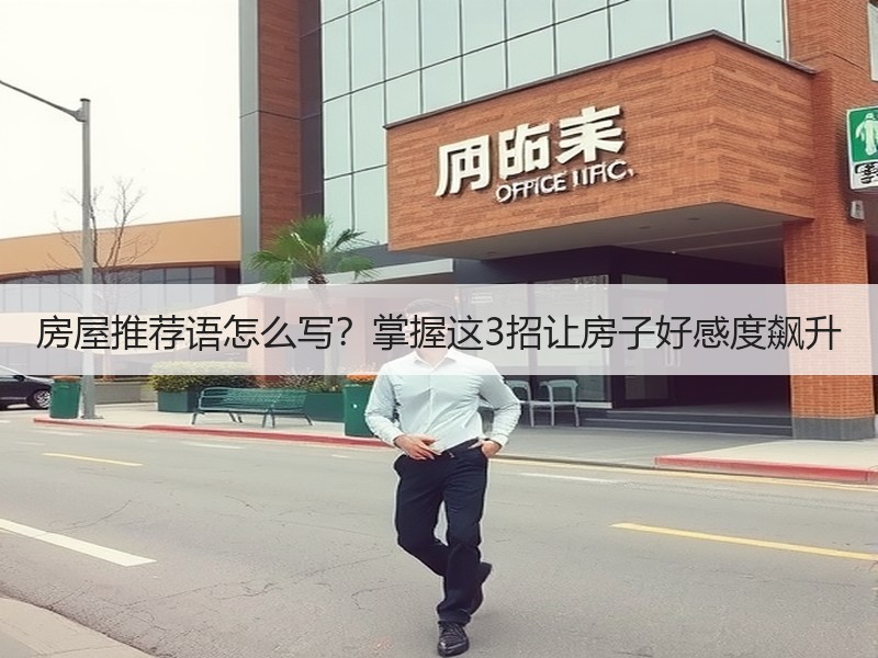 房屋推荐语怎么写？掌握这3招让房子好感度