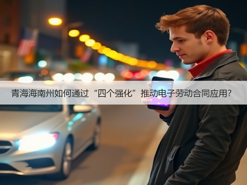 青海海南州如何通过“四个强化”推动电子劳