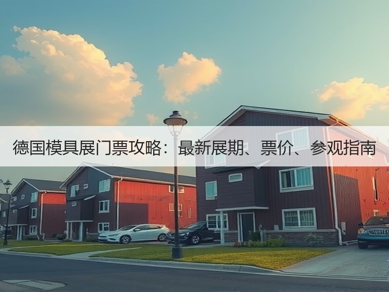 德国模具展门票攻略：最新展期、票价、参观