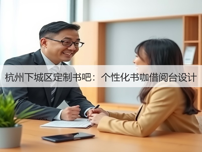 杭州下城区定制书吧：个性化书咖借阅台设计