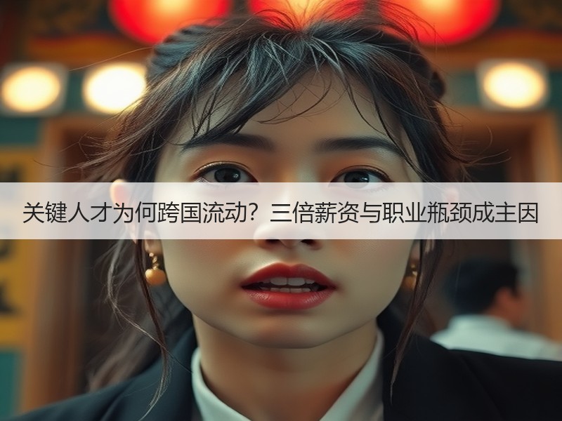 关键人才为何跨国流动？三倍薪资与职业瓶颈
