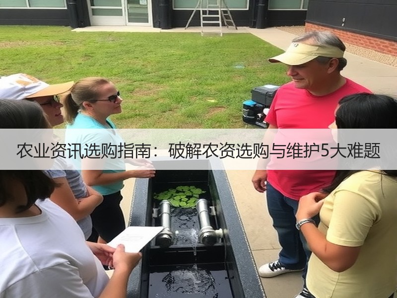 农业资讯选购指南：破解农资选购与维护5大