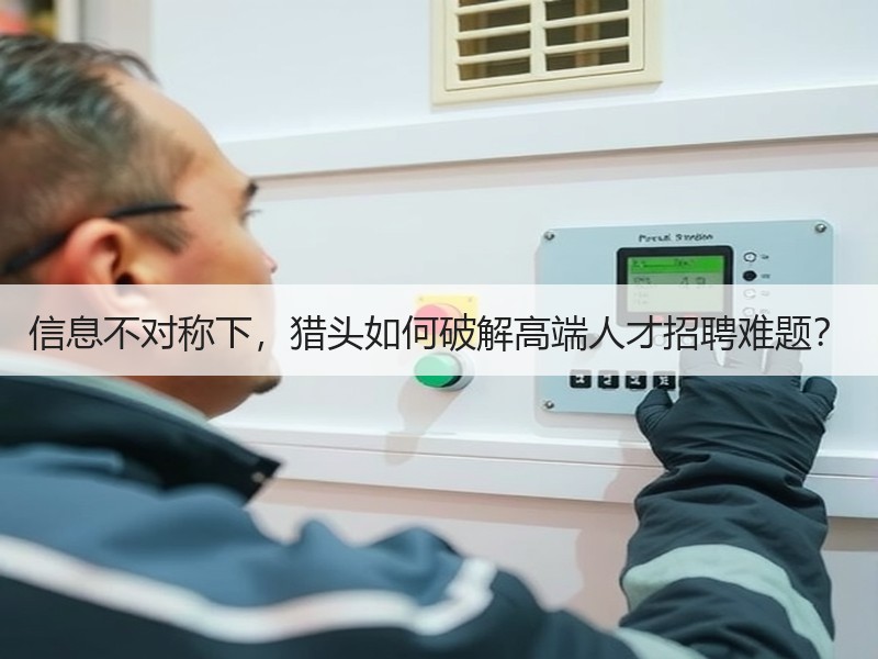 信息不对称下，猎头如何破解高端人才招聘难