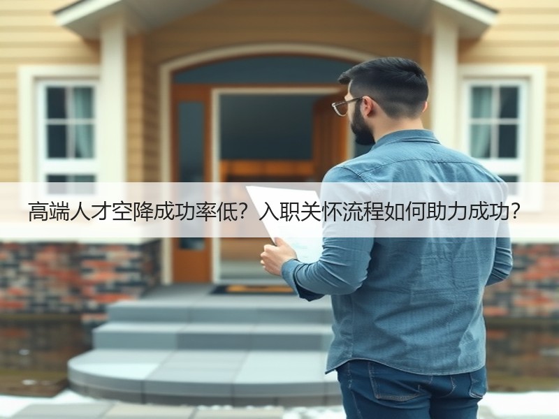 高端人才空降成功率低？入职关怀流程如何助