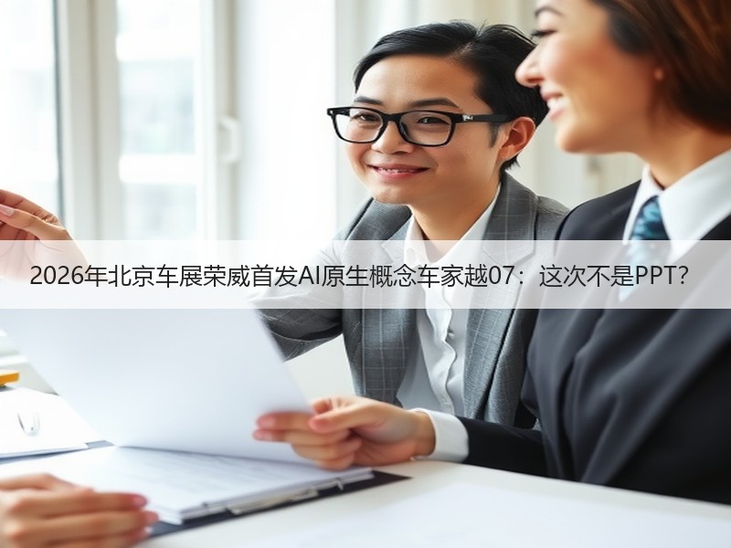 2026年北京车展荣威首发AI原生概念车